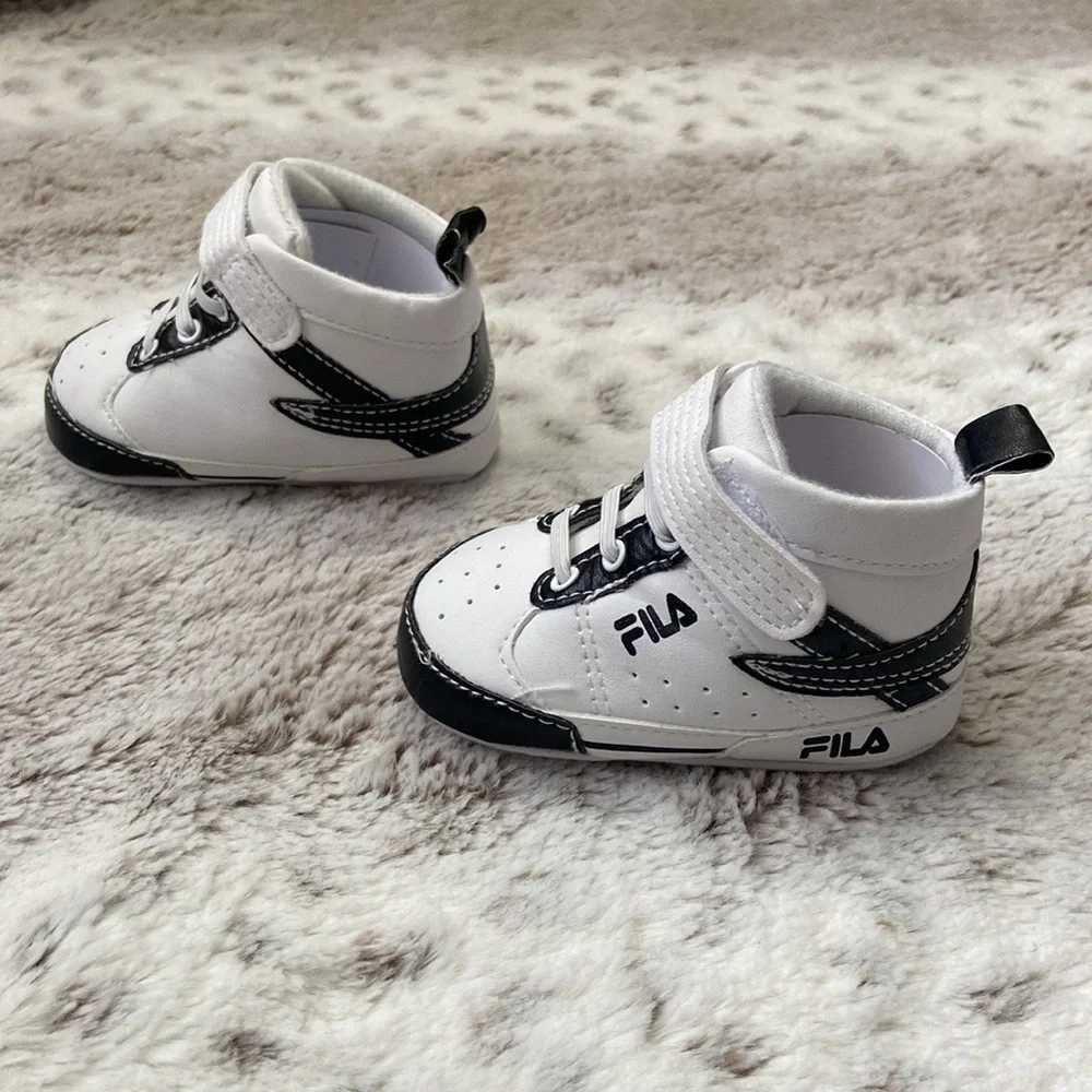 FILA high tops baby boys shoes 6-9 months sporty sneakers activewear streetwear